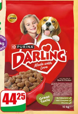 Sucha karma dla psa wołowina Darling promocja w Dino