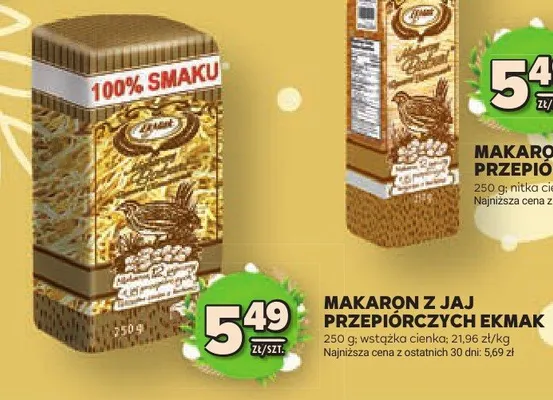 Makaron z jaj przepiórczych wstążka cienko promocja w Stokrotka