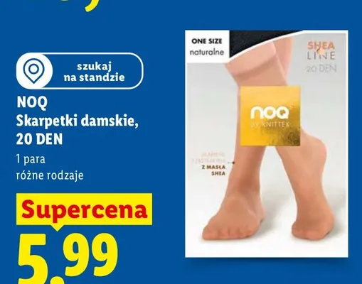 Skarpetki damskie 20 DEN promocja w Lidl