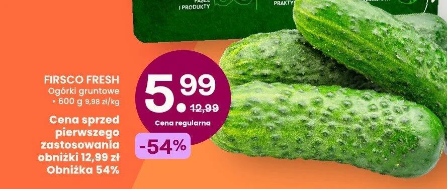 Ogórki promocja w Frisco