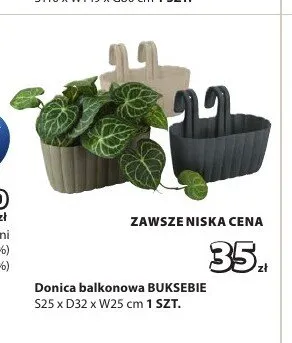 Donica balkonowa Buksebie promocja w Jysk
