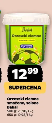 Orzeszki ziemne smażone solone Bakal 500 g promocja w Netto