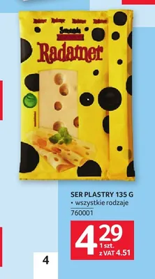 Ser plastry Radamer Spomlek promocja w Selgros