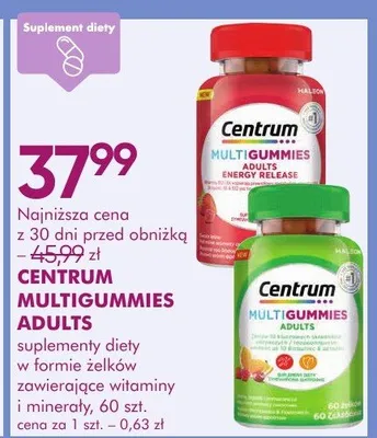 Suplementy diety w formie żelek 60szt. promocja w Super-Pharm