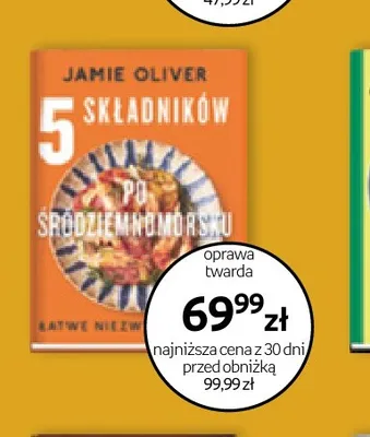 Książka 5 składników po śródziemnomorsku Jamie Oliver promocja w Empik