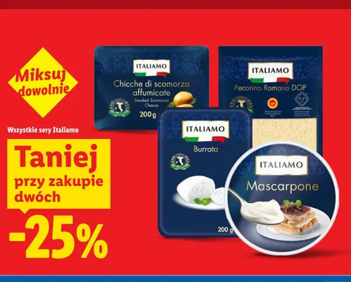Sery Italiamo promocja w Lidl