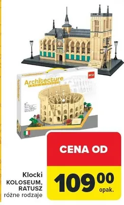 Klocki KOLOSEUM, STATUSZ różne rodzaje promocja w Carrefour