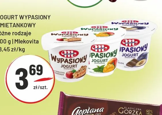 Jogurt Wypasiony śmietankowy Mlekovita promocja w Sedal