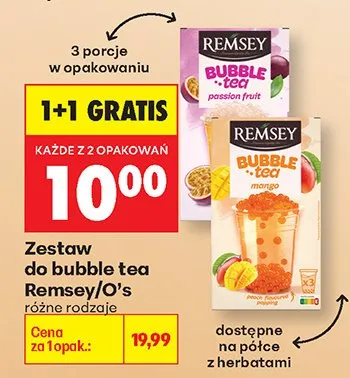 Herbata Zestaw do bubble tea Remsey/O's passion tea promocja w Biedronka