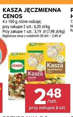 Kasza jęczmienna Cenos promocja w Stokrotka