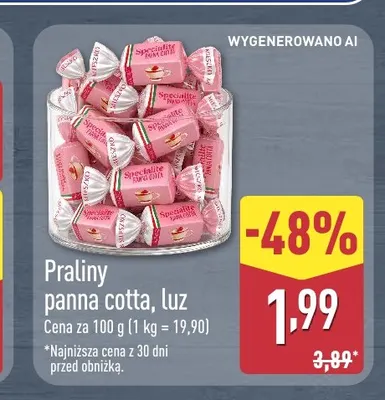 Praliny panna cotta luz promocja w Aldi