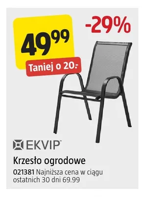 Krzesło ogrodowe Ekvip promocja w Jula