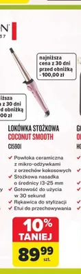 Lokówka stożkowa Remington Coconut Smooth CI5901 promocja w Carrefour Market