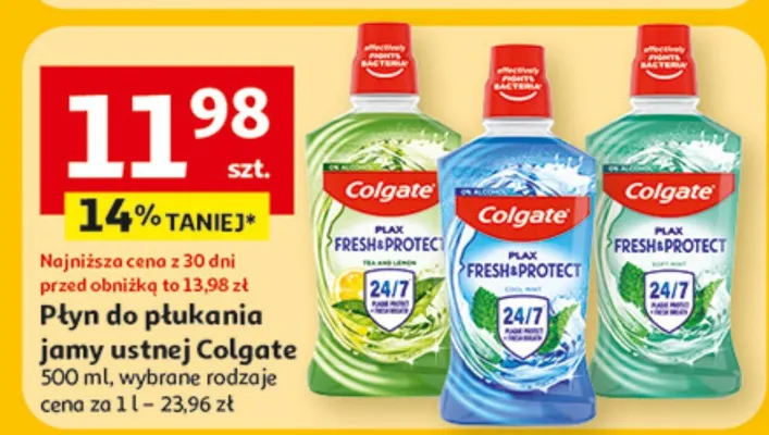Płyn do płukania jamy ustnej Colgate promocja w Auchan