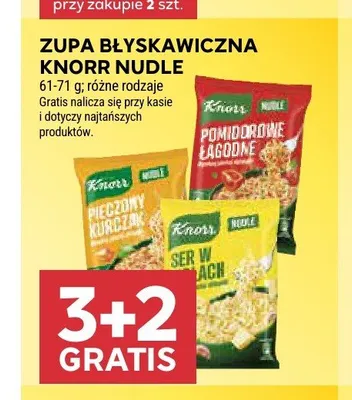 Zupa błyskawiczna Knorr Nudle ser w ziołach promocja w Stokrotka