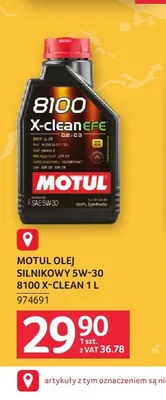 Olej silnikowy Motul 8100 X-clean 5W-30 promocja w Selgros