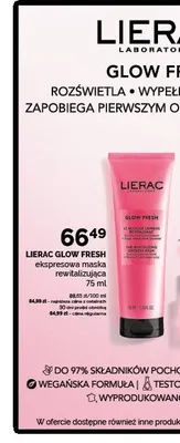 Ekspresowa maska rewitalizująca Lierac Glow Fresh promocja w Ziko Dermo