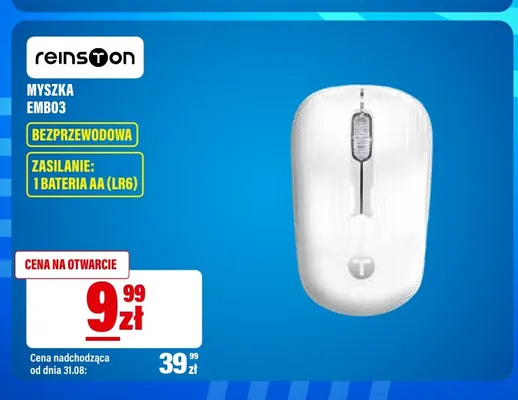 Myszka bezprzewodowa Reinston EMB03 promocja w RTV EURO AGD