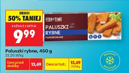 Paluszki rybne panierowane promocja w Biedronka
