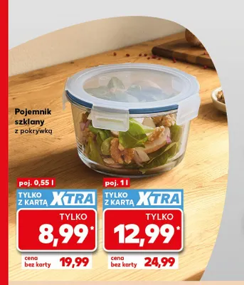 Pojemnik szklany z pokrywką 1 l promocja w Kaufland