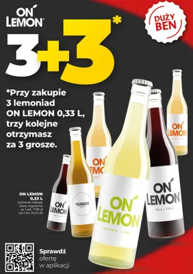 Lemoniada On Lemon Kola Cola promocja w Duży Ben