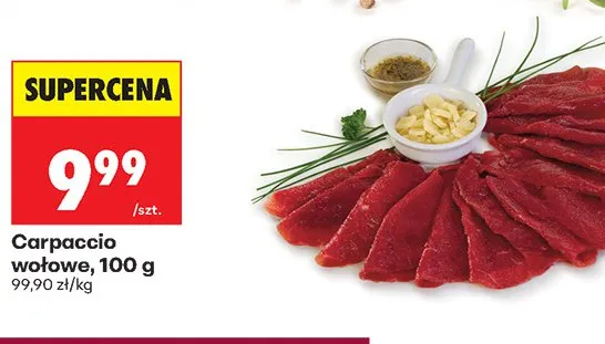 Carpaccio wołowe promocja w Biedronka