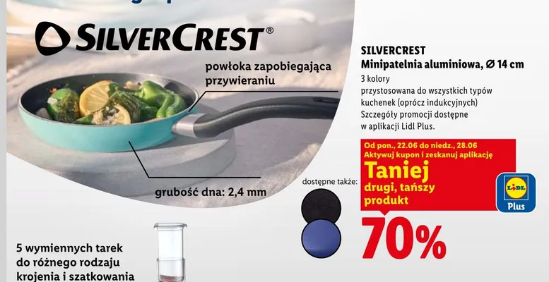 Minipatelnia aluminiowa Silvercrest Ø 14 cm promocja w Lidl