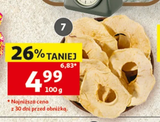 Chipsy z jabłek ze skórką promocja w Auchan
