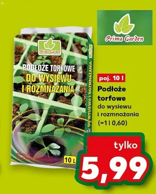 Podłoże torfowe do wysiewu i rozmnażania promocja w Kaufland