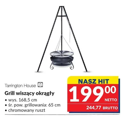 Grill wiszący okrągły Tarrington House promocja w Makro