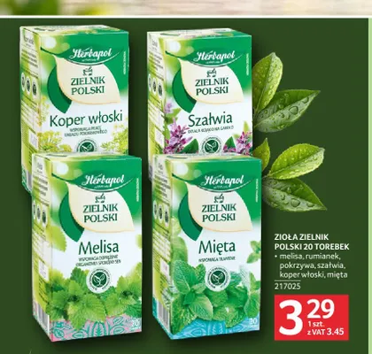 Zioła Zielnik Polski melisa Herbapol promocja w Selgros