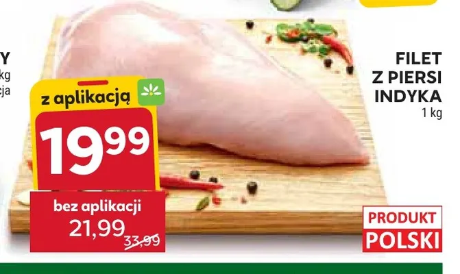 Filet z piersi indyka promocja w Stokrotka
