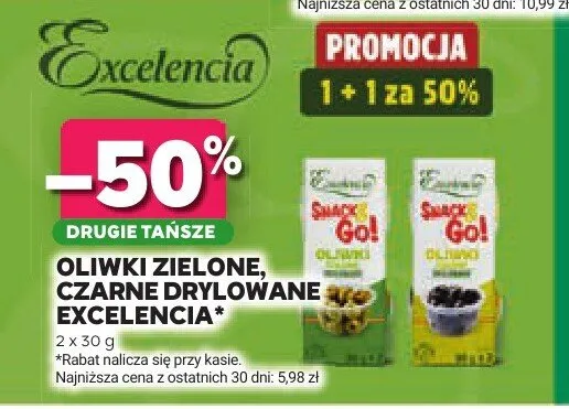 Oliwki czarne drylowane Excelencia 2-pak promocja w Stokrotka