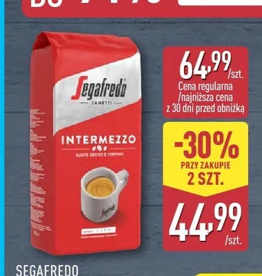 Kawa ziarnista Segafredo Intermezzo promocja w Aldi