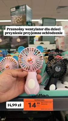 Przenośny wentylator dla dzieci Hoffen Zwierzaki Mix promocja w Biedronka