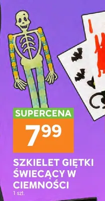 Szkielet giętki świecący w ciemności promocja w Stokrotka