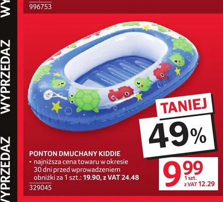Ponton dmuchany Kiddie promocja w Selgros