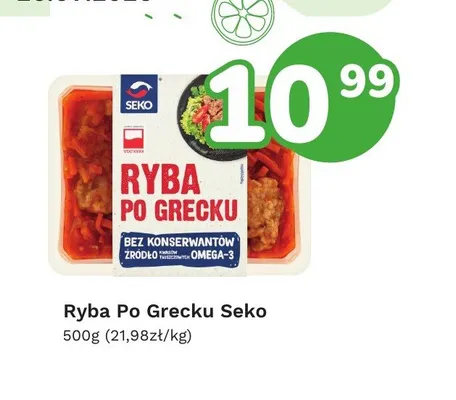 Ryba po grecku Seko promocja w Limonka