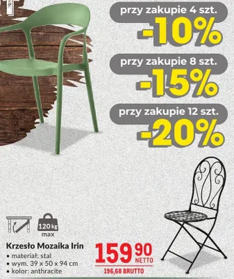 Krzesło Mozaika Irin promocja w Makro