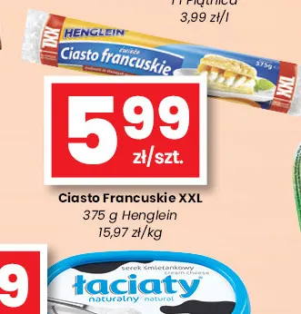 Ciasto francuskie XXL Henglein promocja w emma MARKET