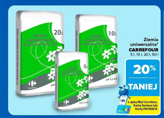 Ziemia uniwersalna Carrefour promocja w Carrefour Market
