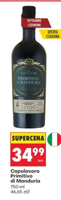 Wino Primitivo di Manduria promocja w Biedronka