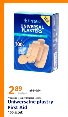 Uniwersalne plastry First Aid promocja w Action