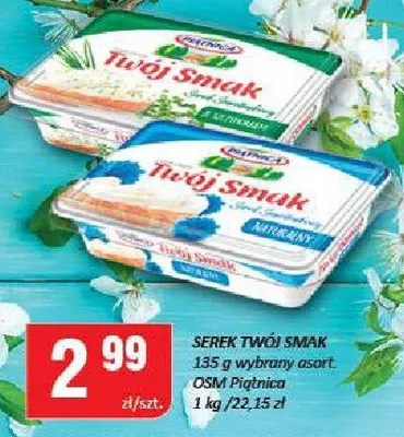 Serek twarożkowy Smak 135g wybrany asortyment promocja w Chorten