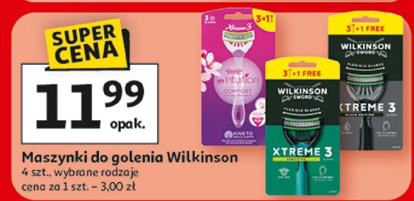 Maszynki do golenia Wilkinson promocja w Auchan