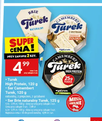 Ser Camembert High Protein Turek promocja w Twój Market