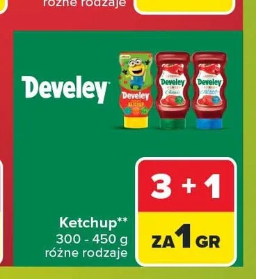Ketchup Develey promocja w Carrefour