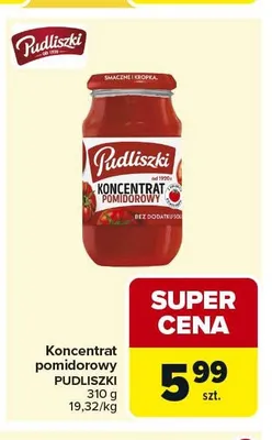 Koncentrat pomidorowy Pudliszki promocja w Carrefour