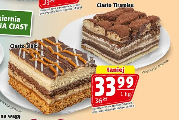 Ciasto 3 bit Cukiernia Kraina Ciast promocja w Prim Market