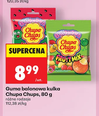 Guma balonowa kulka Chupa Chups promocja w Biedronka